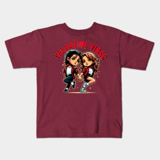 Valentine's Day Vibes Kids T-Shirt